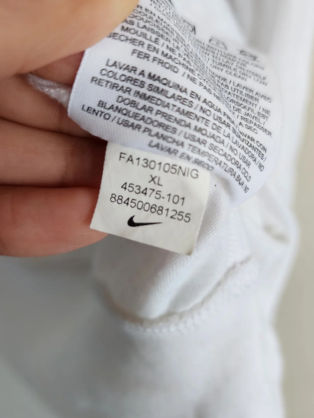Nike Dri-Fit White Mesh Asymmetrical Pullover Sweatshirt XL